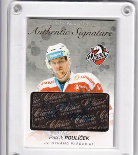 Poulíček Patrik OFS 2017-18 Authentic Signature - GOLD /6 č.AS-90