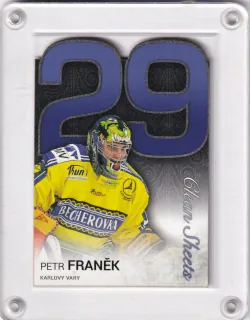 Franěk Petr OFS 2017-18 Clean Sheets (vychytané nuly v ELH) Die-cut /99 č.CS-10