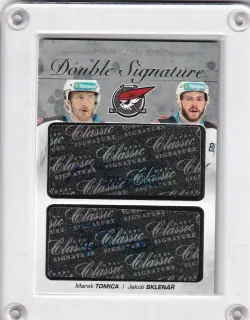 Marek Tomica / Jakub Sklenář OFS 2017-18 Double Signature Platinum /15 č.DS-19