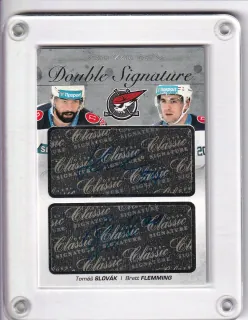 Brett Flemming / Tomáš Slovák OFS 2017-18 Double Signature Platinum /15 č.DS-20