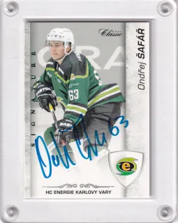 Šafář Ondřej OFS 2017-18 Karlovy Vary Signature (HC Energie Karlovy Vary, WSM Liga) /9 č.KV-06