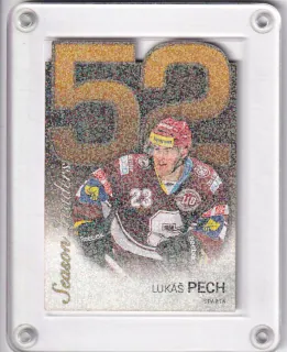 Pech Lukáš OFS 2017-18 Season Leaders (neproduktivnější hráči ELH) Die-cut Rainbow Dotted /9 č.SL-20