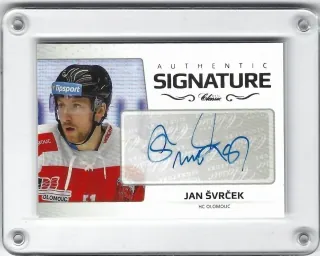 Švrček Jan OFS Classic 2018-19 Authentic Signature Platinum x/29 č.AS-115