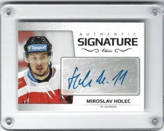 Holec Miroslav OFS Classic 2018-19 Authentic Signature Platinum (x/29) č.AS-29