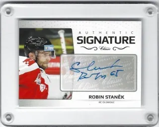 Staněk Robin OFS Classic 2018-19 Authentic Signature Gold x/6 č.ASG-30