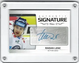 Lenc Radan OFS Classic 2018-19 Authentic Signature Gold x/6 č.ASG-67