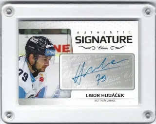 Hudáček Libor OFS Classic 2018-19 Authentic Signature Gold x/6 č.ASG-71
