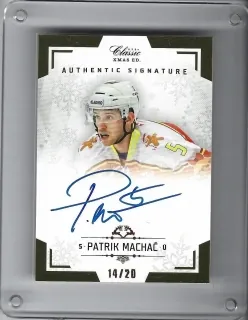 Machač Patrik OFS Classic 2018-19 Kladno XMAS Edition Authentic Signature (Rytíři Kladno) xx/20 č.RKAS-6