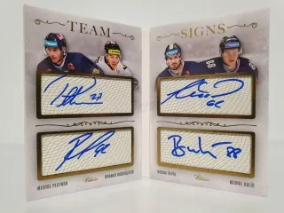 Michal Řepík, Branko Radivojevič, Michal Bulíř, Michal Plutnar OFS 2019-20 Team Signs (Booklet) /20 č.TS-23