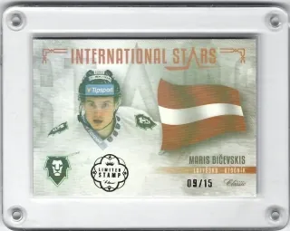 Bičevskis M?ris OFS 2019-20 International Stars - Lotyšsko Limited Stamp /15 č.IS-MBI