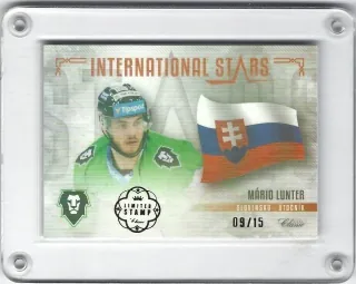 Lunter Mário OFS 2019-20 International Stars - Slovensko Limited Stamp /15 č.IS-MLU