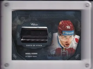 Kudrna Andrej OFS 2020-21 Game Used Material-stick x/77 č.GUM-AKU