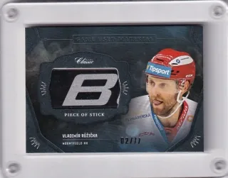 Růžička Vladimír OFS 2020-21 Game Used Material-stick x/77 č.GUM-VRŮ