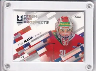 Malík Nick OFS 2020-21 Czech Top Prospects Neon Rainbow /20 č.CTP-1