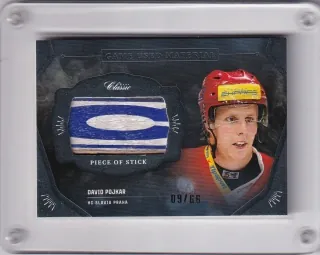 Pojkar David OFS 2020-21 Game Used Material-stick x/66 č.GUM-DPO