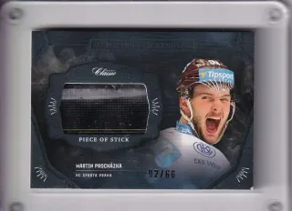 Procházka Martin OFS 2020-21 Game Used Material-stick x/66 č.GUM-MPR
