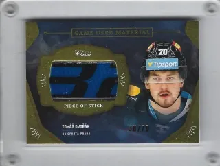 Dvořák Tomáš OFS 2020-21 Game Used - Stick /70 č.GUM-TDV
