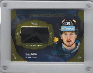 Dvořák Tomáš OFS 2020-21 Game Used - Stick /70 č.GUM-TDV