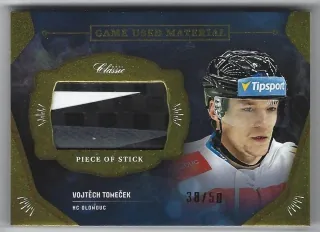 Tomeček Vojtěch OFS 2020-21 Game Used - Stick /50 č.GUM-VTO