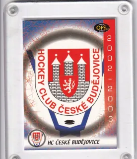 České Budějovice  OFS Plus 2002-03 Loga klubů č.Z-01