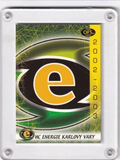 Energie Karlovy Vary  OFS Plus 2002-03 Loga klubů č.Z-03