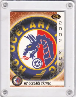 Oceláři Třinec OFS Plus 2002-03 Loga klubů č.Z-10