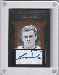 Ševčík František OFS Síň Slávy 2020 Black Authentic Signature Paper Cut x/10 č.SSCH-116
