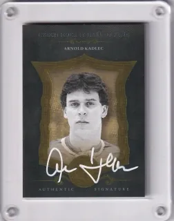 Kadlec Arnold OFS Síň Slávy 2020 Black Authentic Signature White x/6 č.SSCH-AKA