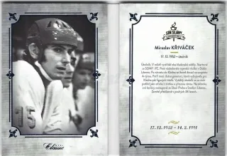 Křiváček Miroslav Síň Slávy Kladenského Hokeje 2019 Booklet /12 č.