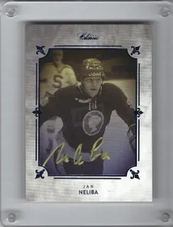Neliba Jan Síň Slávy Kladenského Hokeje 2019 Signature Gold Bonus /15 č.