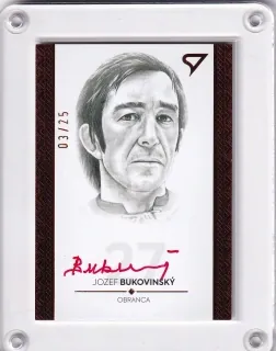 Bukovinský Jozef Pocta Legendám 2 2020 Portrét Red Auto /25 č.PT04