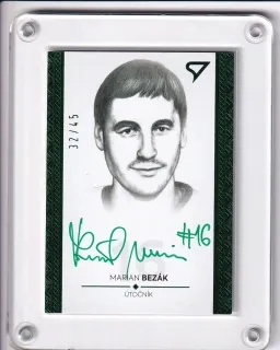 Bezák Marian Pocta Legendám 2 2020 Portrét Green Auto /45 č.PT07