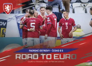 Faerské ostrovy - Česko 0:3 SportZoo Hrdí lvi 2024 Road to EURO č.RE-05
