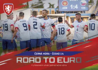 Černá Hora - Česko 1:4 SportZoo Hrdí lvi 2024 Road to EURO č.RE-07