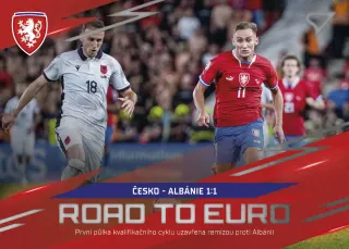 Česko - Albánie 1:1 SportZoo Hrdí lvi 2024 Road to EURO č.RE-08