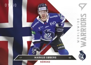 S?berg Markus SportZoo Tipos 2022-23 Worldwide Warriors-NOR /60 č.WW-21