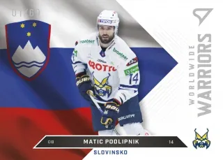 Podlipnik Matic SportZoo Tipos 2022-23 Worldwide Warriors-SVN /60 č.WW-25