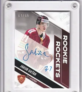 Gaťár Jakub SportZoo Tipos II.série 2022-23 Rookie Rockets Auto /45 č.RRS-JG