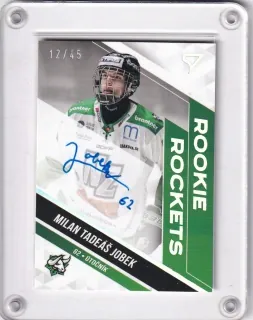 Tadeáš Jobek Milan SportZoo Tipos II.série 2022-23 Rookie Rockets Auto /45 č.RRS-JO