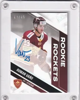 Vaňo Roman SportZoo Tipos II.série 2022-23 Rookie Rockets Auto /45 č.RRS-RV