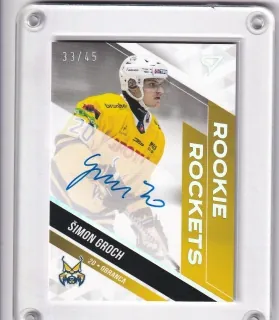 Groch Šimon SportZoo Tipos II.série 2022-23 Rookie Rockets Auto /45 č.RRS-SG