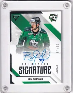 Johnson Ben SportZoo Tipos II.série 2022-23 Authentic Signature Level 2 /60 č.SL2-BJ