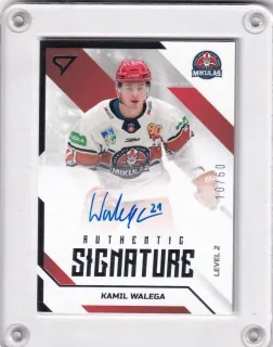 Walega Kamil SportZoo Tipos II.série 2022-23 Authentic Signature Level 2 /60 č.SL2-KW