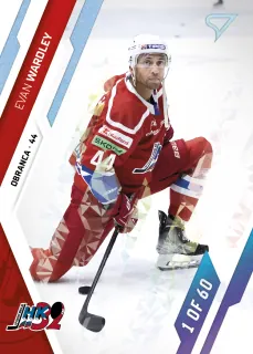 Wardley Evan SportZoo Tipos I.série 2023-24 Ice Cracks 1of60 (blue) č.187