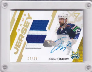 Beaudry Jérémy SportZoo Tipos I.série 2023-24 GAME JERSEY AUTO /25 č.GJS-JB