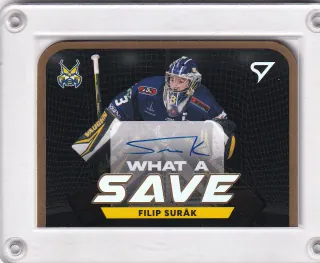 Surák Filip SportZoo Tipos I.série 2023-24 WHAT A SAVE AUTO /35 č.WSS-FS