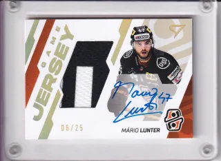 Lunter Mário SportZoo Tipos II.série 2023-24 Game Jersey AUTO /25 č.GJS-ML