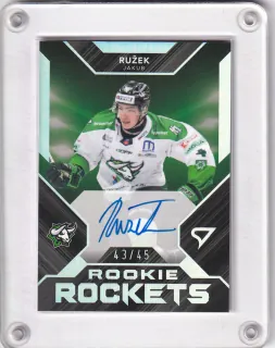 Ružek Jakub SportZoo Tipos II.série 2023-24 Rookie Rockets AUTO /45 č.RRS-JR