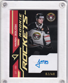 Marek Jedliček  SportZoo Tipos 2024-25 II.série Rookie Rockets AUTO /40 č.RRS-MJ