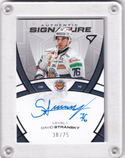 David Stránský  SportZoo Tipos 2024-25 II.série Authentic Signature - Level 1 xx/75 č.SL1-DS